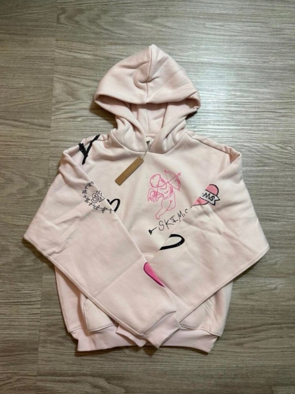 SKIMS VALENTINES DAY EXCLUSIVE Cotton Fleece Classic Pullover Hoodie SZ Small
